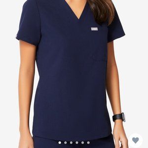 FIGS Navy Catarina One-Pocket Scrub Top